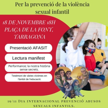 Acte per l'importància de la  prevenció contra la violència sexual infantil 